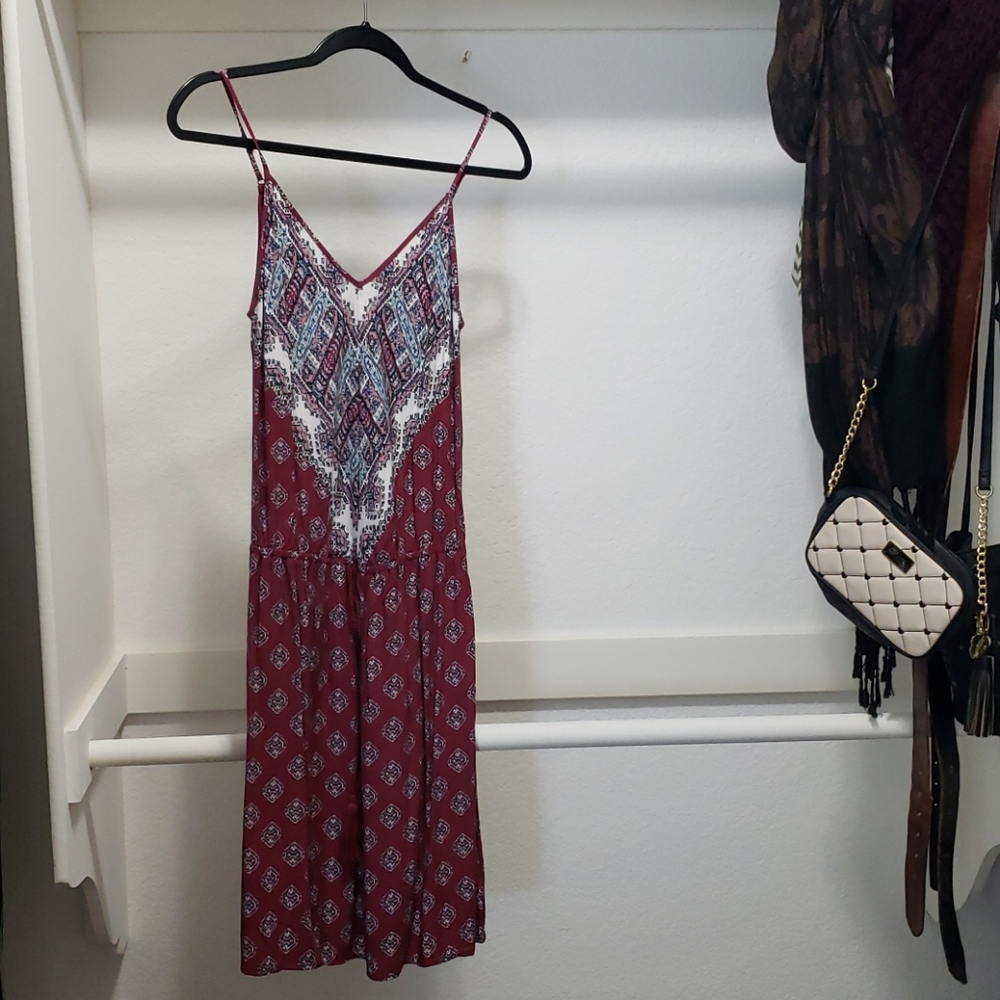 PINK ROSE | Mid length dress | M